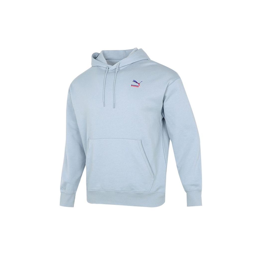 Puma Casual Running Loose Hoodie Men Tops Light-Blue 534443-61