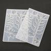 Creative Handmade Molds Rose Flower Leaf Mirror Surface Silicone Mold Diy Crystal Epoxy Mold Decor Accessories Kitchen Tools