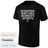 Jeder schaut Frauen-Sport Logo Shirt