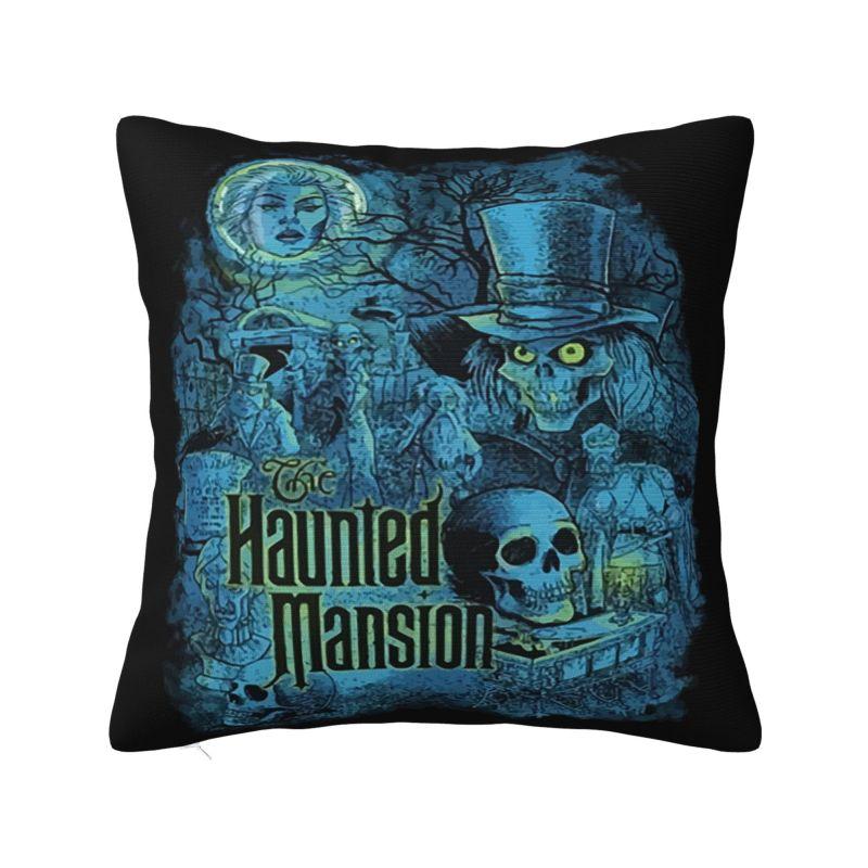 Custom Halloween Haunted Mansion Pillow Case 40x40cm Cushion Cover Decoration Salon Square Pillowcase