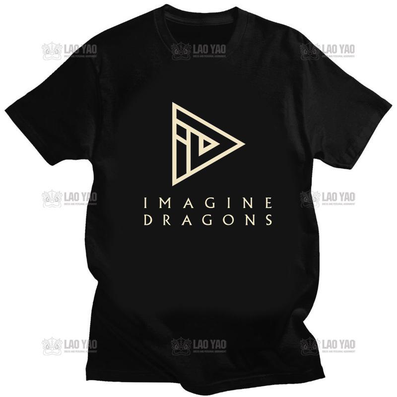 New Style Vintage Imagine Dragons Tshirt Rock Band Street Wear Breath Fashion Unisex T Shirt New Tee Tshirt Unisex Unisex Summer Tops Unisex