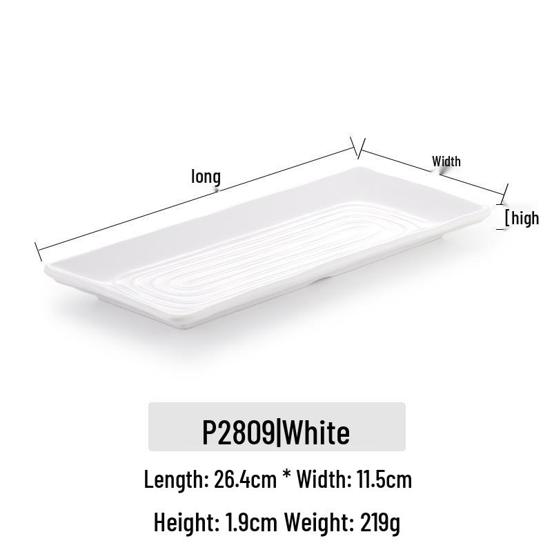 Kaibaiya Melamine Rectangular Sushi & BBQ Tray