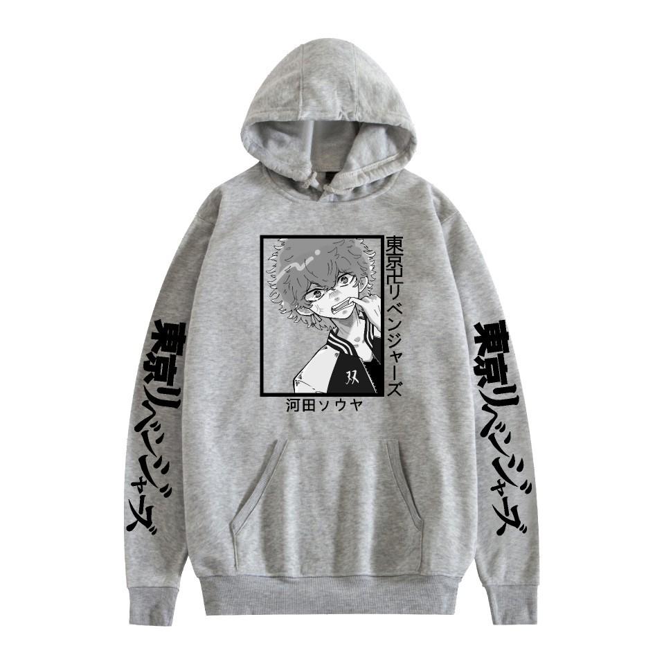 New Anime Print Fashion Casual Hooded Sweater