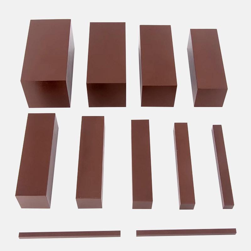 Montessori Braune Treppe Sensorische Lehrmittel - Holz Lernspielzeug für den Kindergarten