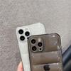 The Puffer Case For iPhone 15 14 13 12 11 Pro Max XR X XS 7 8 Plus Shockproof Transparent Down Jacket Soft Couple Clear Cover