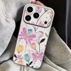 Butterfly Print Leather Lanyard Case For iPhone 18 Pro Max 17 16 15 14 13 Pro Max Luxury Hybrid TPU+PU Anti-skid Soft Phone Cover