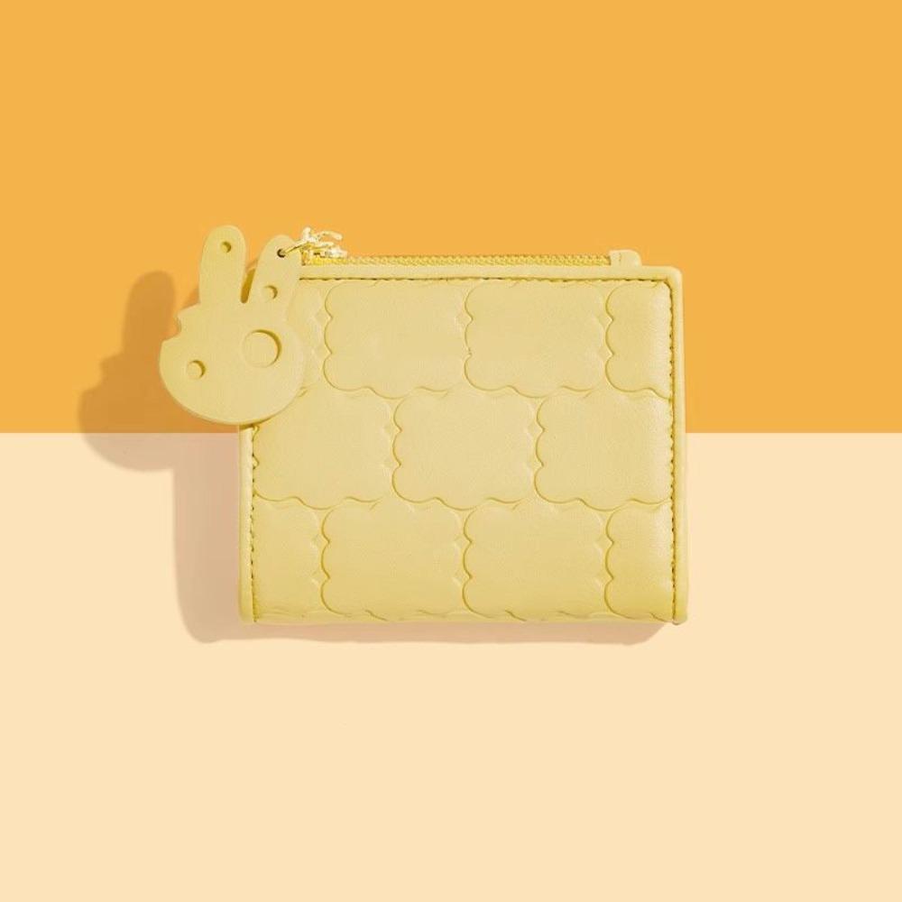 

Foldable Multi-card Coin Wallet Sweet Cookie Design Zip Cash Holder Ladies