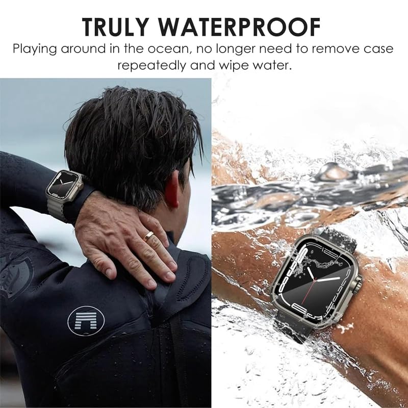 Tempered Glass Cover for Apple Watch Case 45mm 41mm 44mm 42mm Scratch Resistant Protective Cover iWatch Series 8 7 SE 9 6 5 4 3