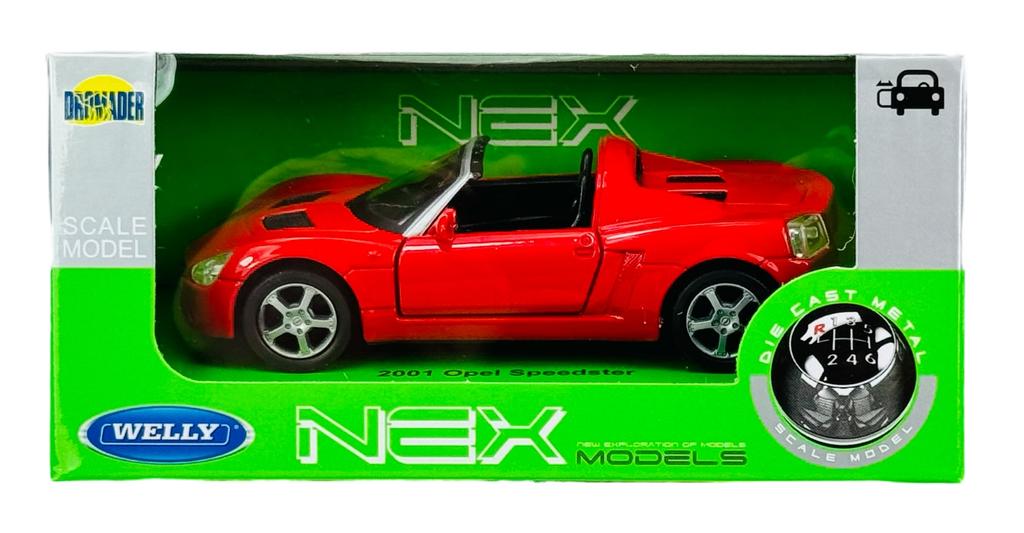 WELLY 2001 OPEL SPEEDSTER RED 1:34 42332