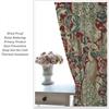 Vintage William Morris Wildlife Blackout Window Curtains   Rustic Boho Animal Plant Window Drapes   for Living Room Bedroom 21(W)*