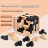 Classic Wooden Kongming Lock: Adult Puzzle & Office Leisure Game Toy