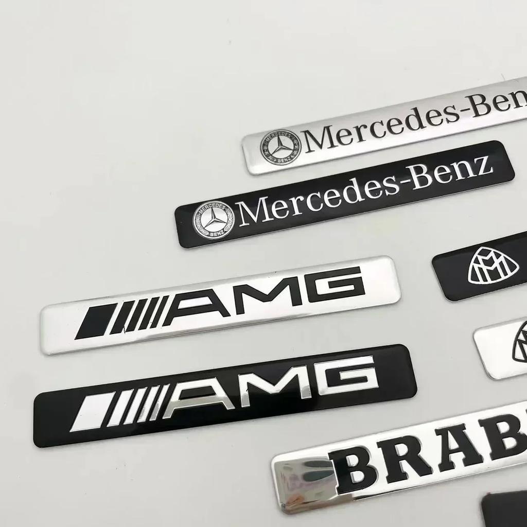 Aluminum Car Badge Rear Letter Emblem Trunk Accessories For Mercedes Benz AMG Brabus Maybach C E S GLE CLC Class W204 W203 W205 QY1