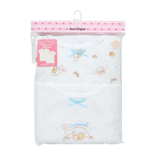 Sanrio Kids Quilt Short Sleeve Underwear Set of 2 Cinnamoroll 140cm Cotton with Name 2 Patterns for Children 227391