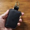 Genuine Leather Key Storage Bag Bluetooth Earphone Keychain  Automotive Smart Key Protective Case Housekeeper Zipper Keys Coin Purse