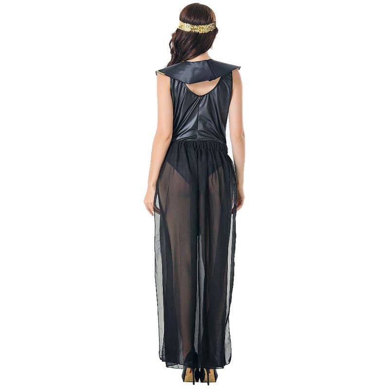 M-Xl Halloween Greek Goddess Cleopatra Costume European and American Women's Pu Leather Stage Performance Costume