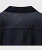 Ffeff Studio Vintage Washed Wool Half Zip-Up Jacket (Navy)