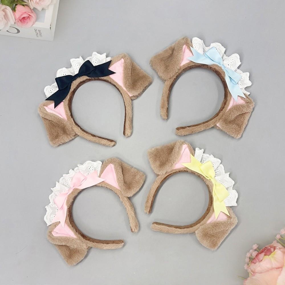 Kochmütze Hund Ohr Stirnband Lolita Cosplay Kopfreif Süßes Haarband Cosplay Performance