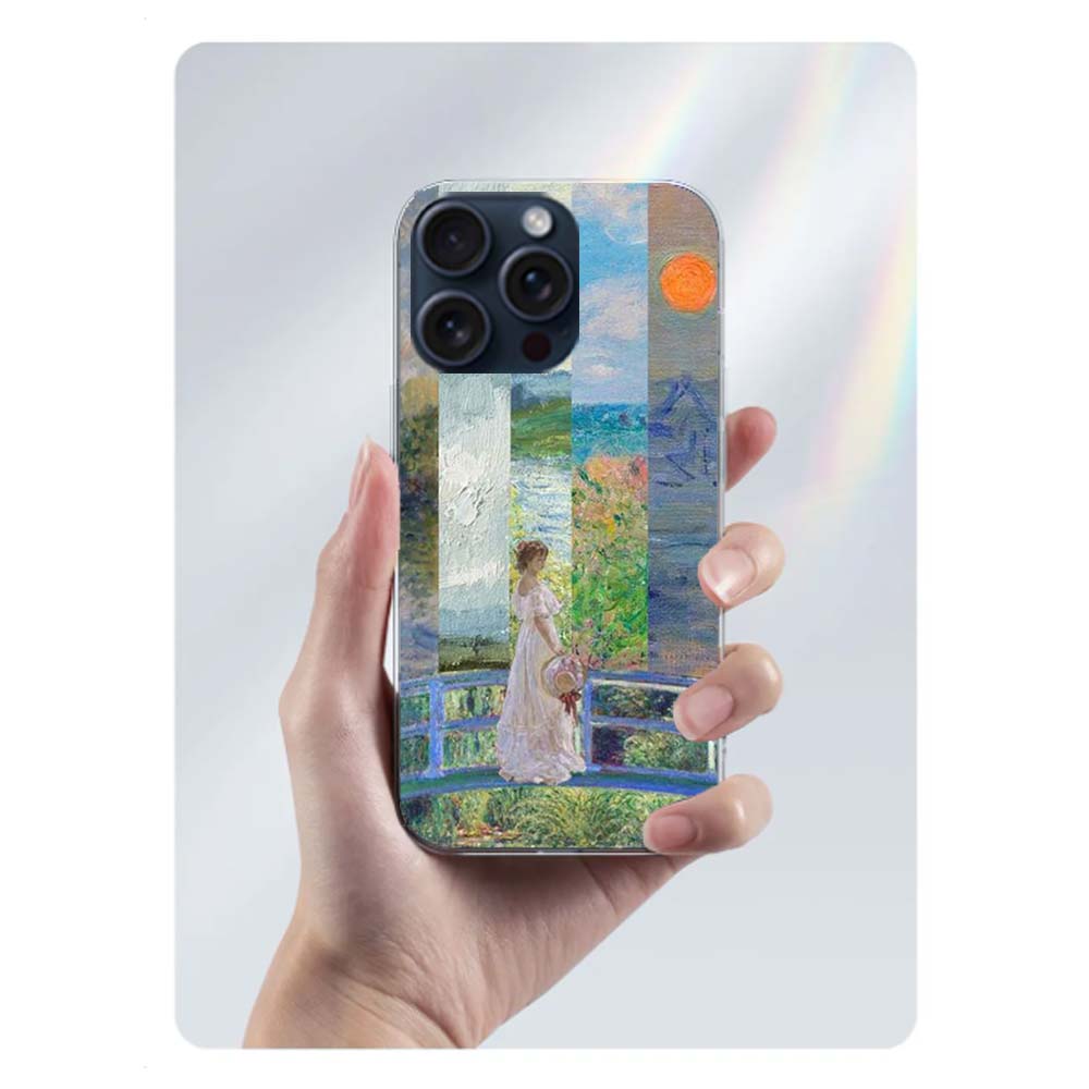 Claude Monet Art Clear Phone Case For Iphone 17 Air 16 Pro Max 15 Pro 14 Plus 17E 16E 11 13 12 Mini Cover Cases Fundas Cell TPU