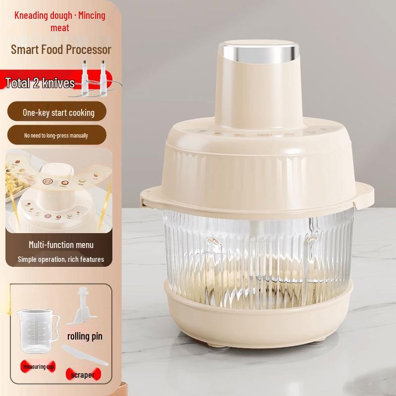 OLOEY Automatic Meat Grinder Food Processor & Dough Mixer