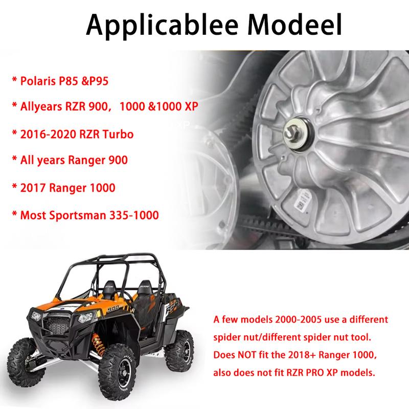 Complete Primary Clutch & Secondary Service Tools Kit Fits For Polaris RZR 900 1000 & Turbo 1000 Ranger General XP P-90
