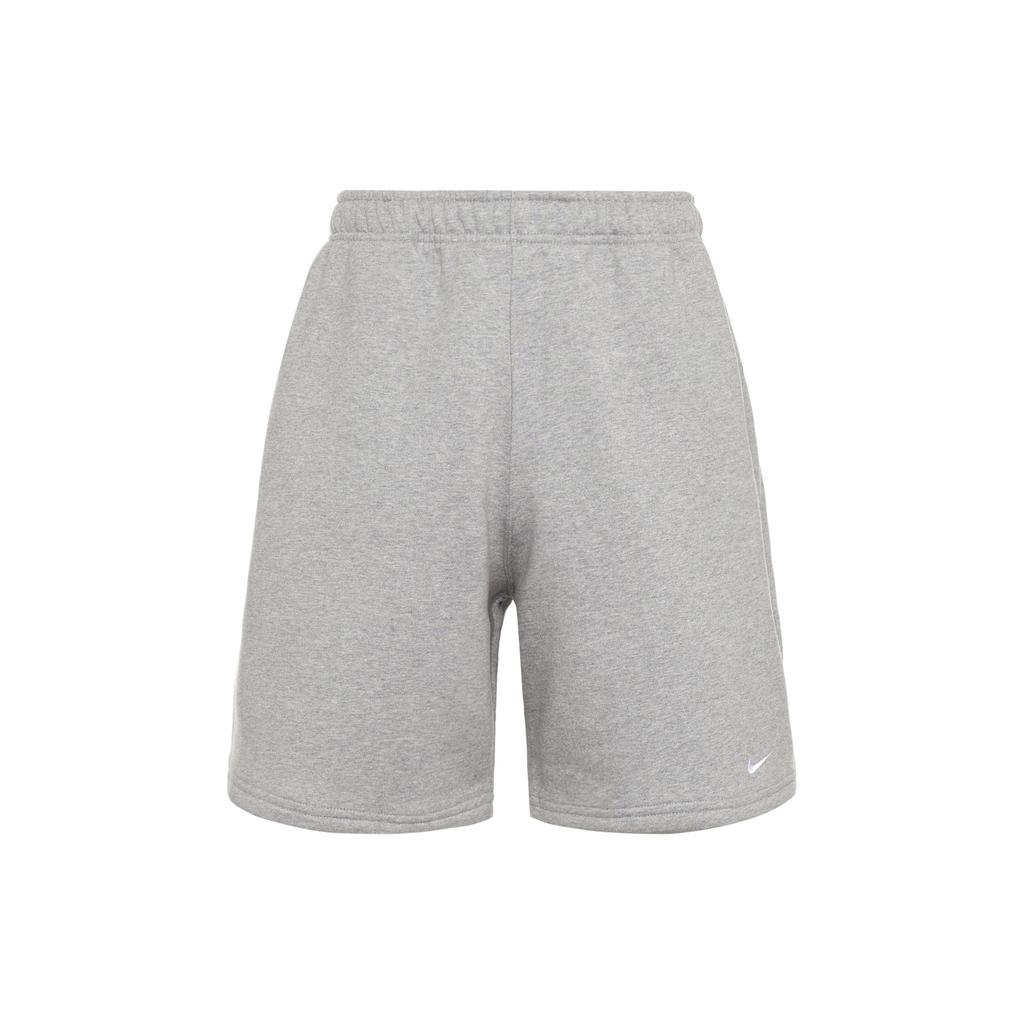 Nike Solid Color Logo Straight-Leg Casual Shorts Unisex Bottoms Grey DV3056-063