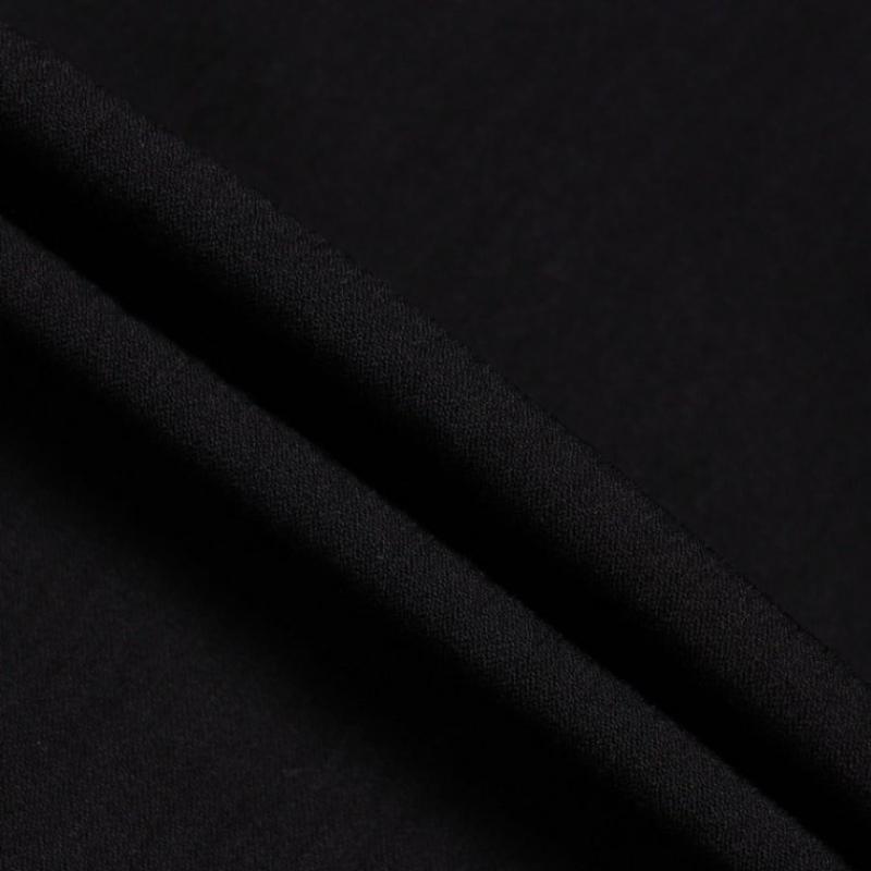 Customellow Black Oversize Half Shirt Cwsam25311bkx