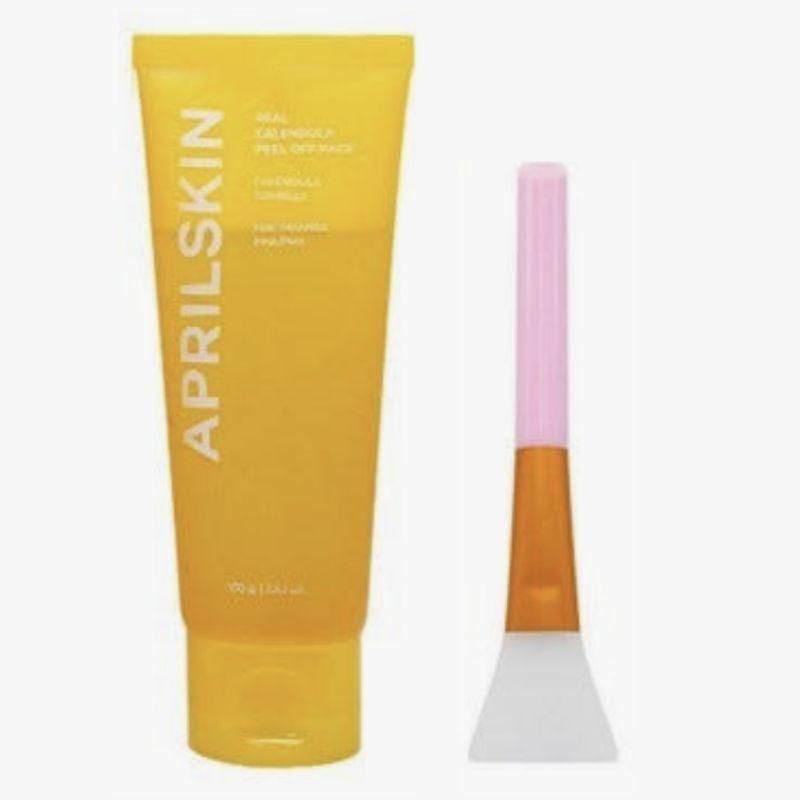 

APRILSKIN Real Calendula Peel-Off Pack 100g + Silicone Mask Brush (Free Gift)