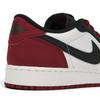 Baskets Air Jordan 1 Retro Low OG GS Black Toe Enfants Blanc Rouge Varsity CZ0858-106