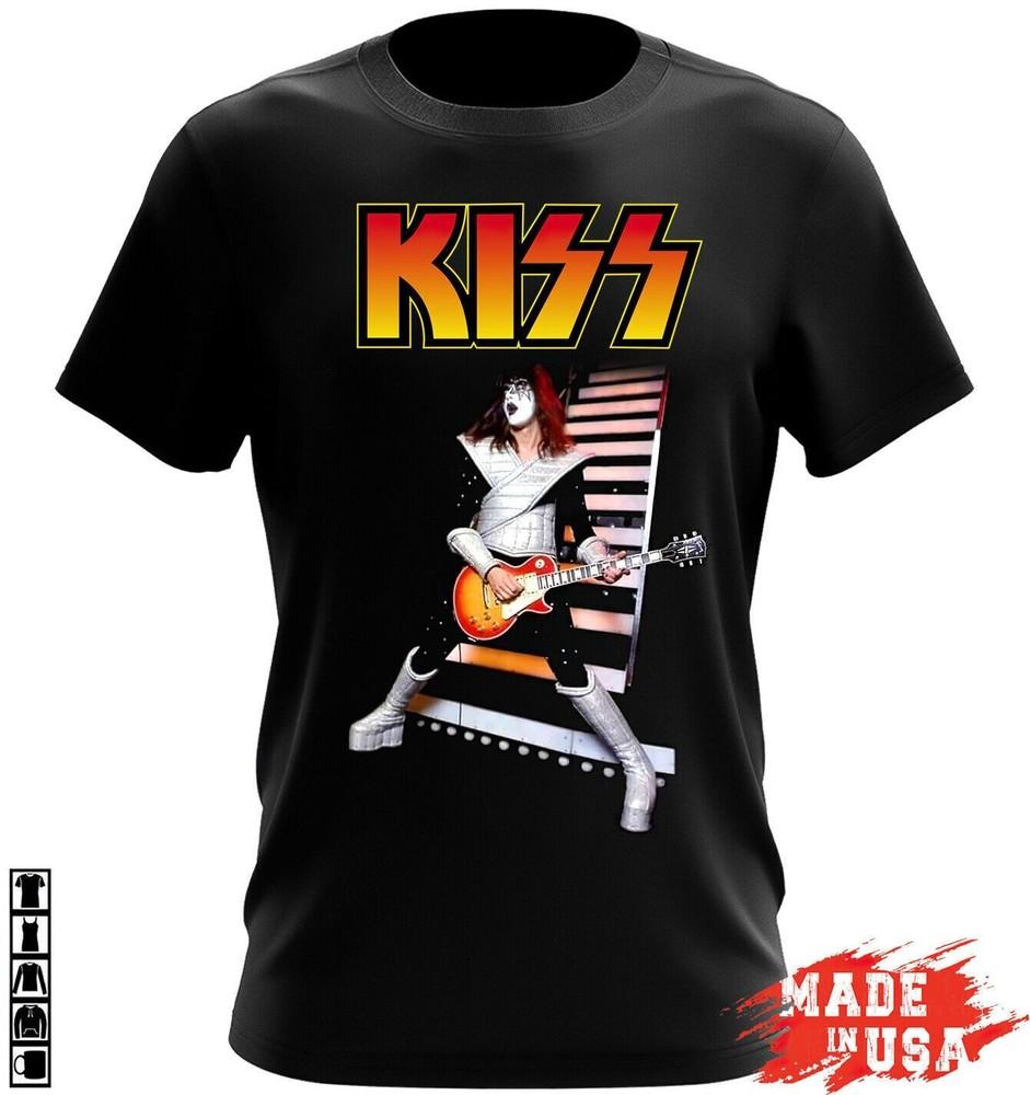 Vintage Ace-Frehley Band Heavy Cotton Black All Size Men Women Shirt EN838 Unisex T-Shirt XL