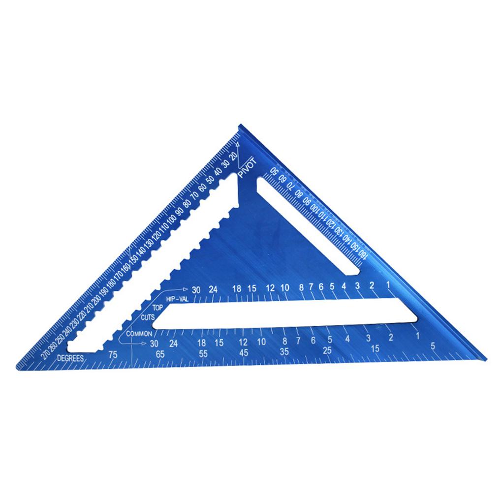 Square Protractor High-Precision Aluminum Alloy Triangle Ruler Double Scale Miters Framing Measurement Ruler Lightweight