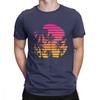 Sunset Palm Tree Vintage Tee Shirt 80s Synthwave Clothes Vaporwave T Shirt Mens TShirts Japanese Colors Streetwear