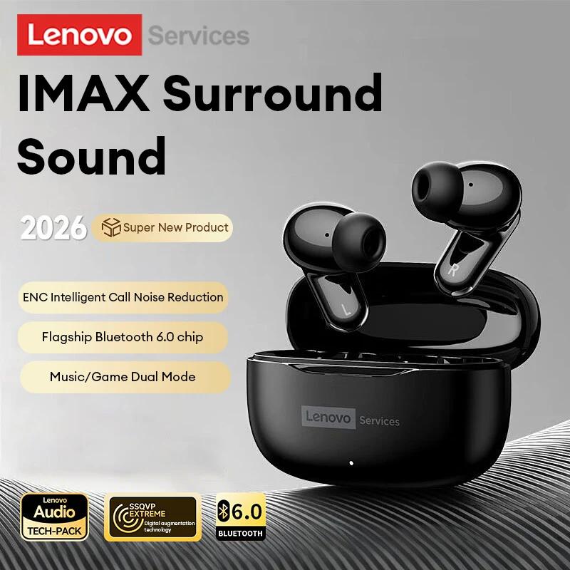 Original Lenovo LE260 Wireless Headphones In-Ear Bluetooth 6.0 Ultra-Low Latency Gaming Earphones TWS Clear Call Earbuds ENC Noise Reduction