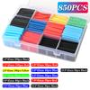 127/328/800pcs Heat Shrink Tubing Wrapping kit 2:1 Shrinkable Wire Shrinking Wrap Tubing Wire Connect Cover Protection Sleeving