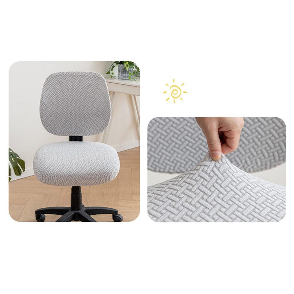 2Pcs/set Anti-dirty Split Office Chair Cover Elastic Lift Rotating Chair Cover  for Home&Office