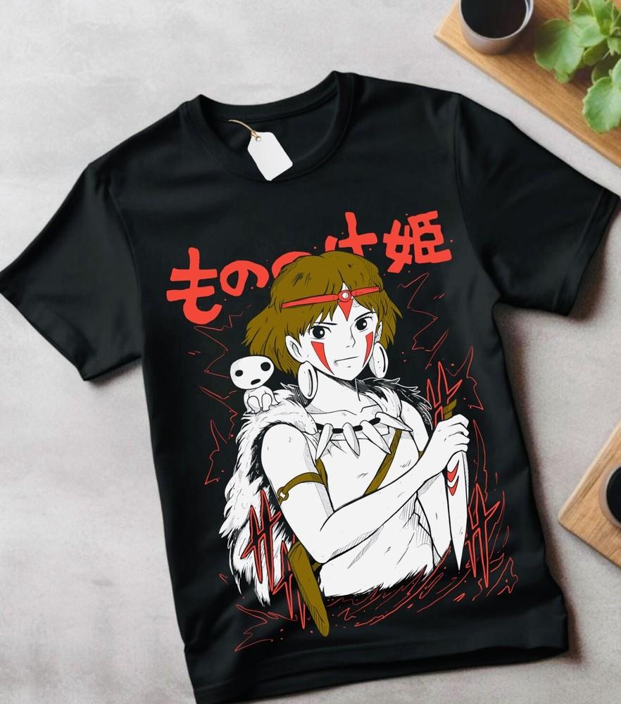 Princess Mononoke Anime T-shirt,, New, HOT HOT- Unisex,!! New,!!! New-art Shirt
