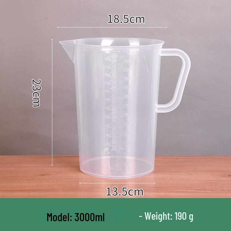 Large-Capacity Food-Grade Measuring Cup with Scale - High Transparency for Milk Tea Shop