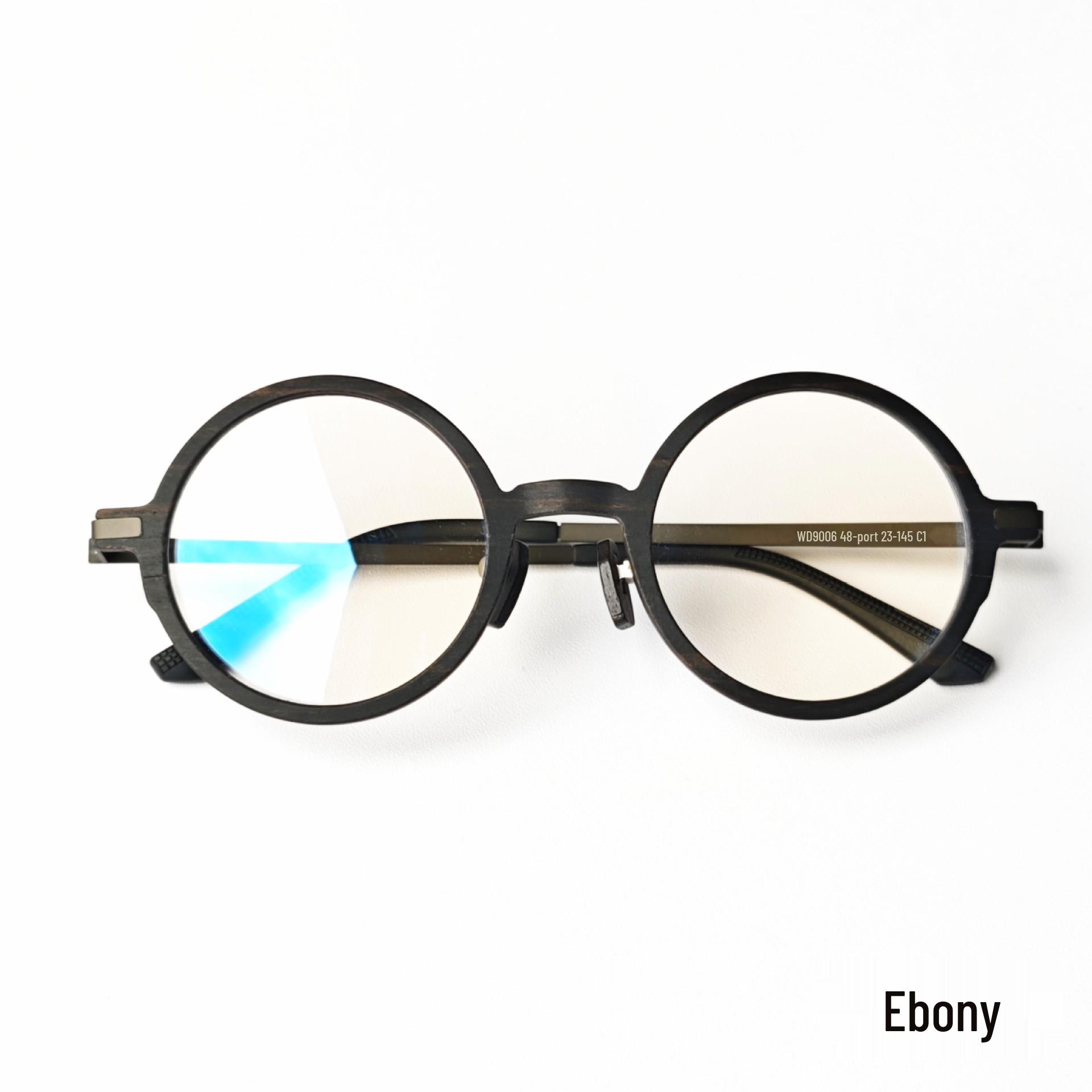 Unisex Retro Sandalwood Optical Glasses with Wooden Frame