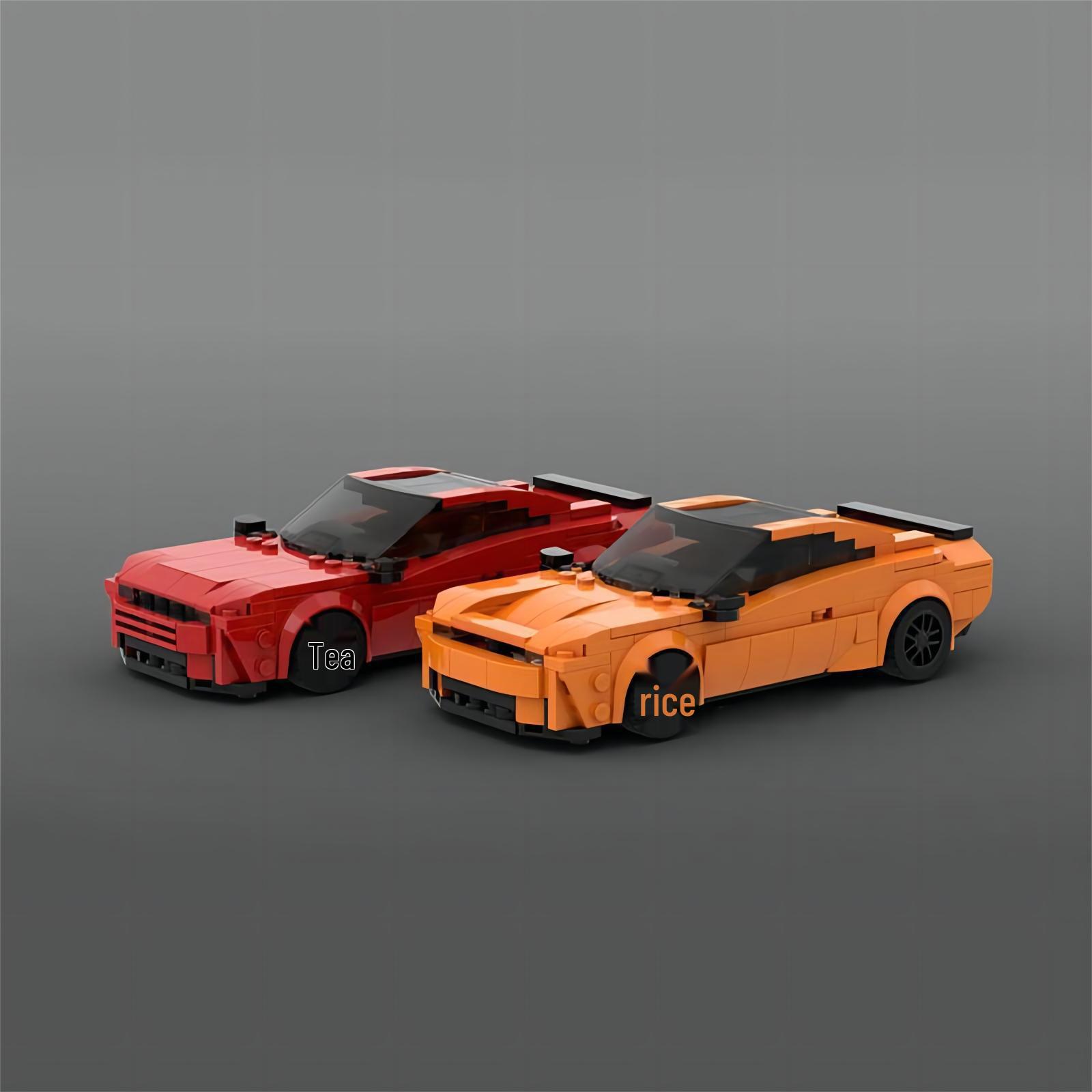 

Creative MOC Charger-Compatible Lego Car Model Set for Men s Educational Assembly - 8-Stud Build