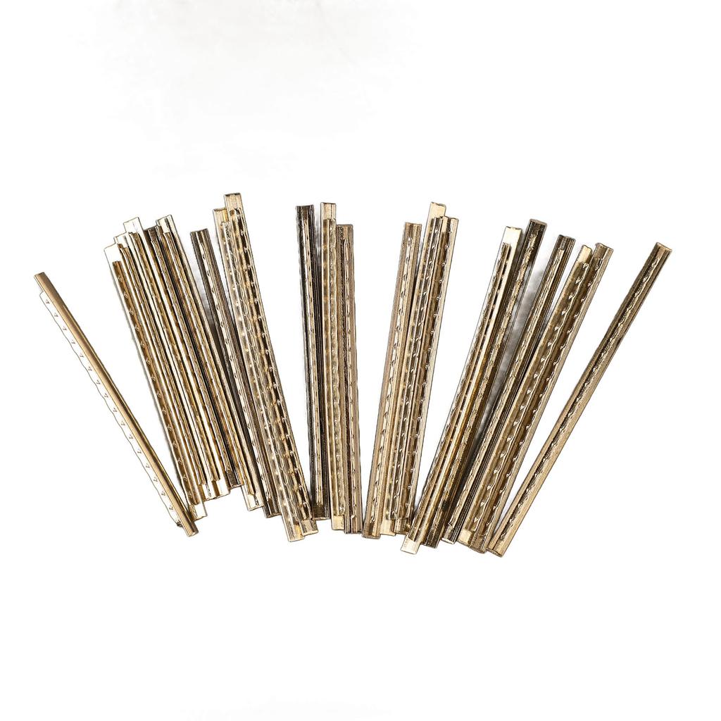 21Pcs Guitar Fret Wire Stainless Steel Guitar Frets Fretwire Replacement Sound Quality Improvement for Bass
