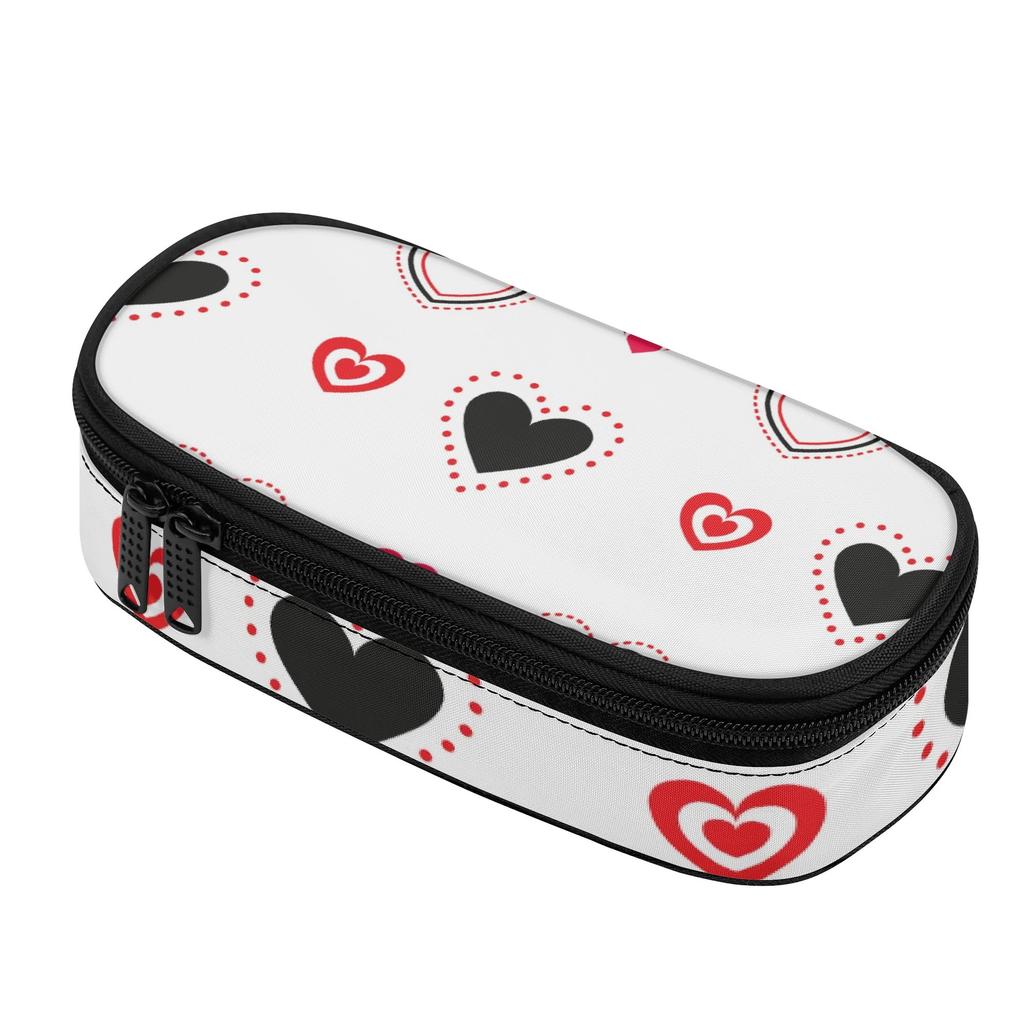 Pen Case Structured Scratch Resistant Polyester Easy Open Zipper with Main Compartment Mesh Pocket and Pen Slots for Boys Girls