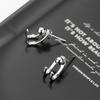 S925 Silver Double Hook Earrings for Women - Japanese & Korean Style, Simple All-Match Earrings