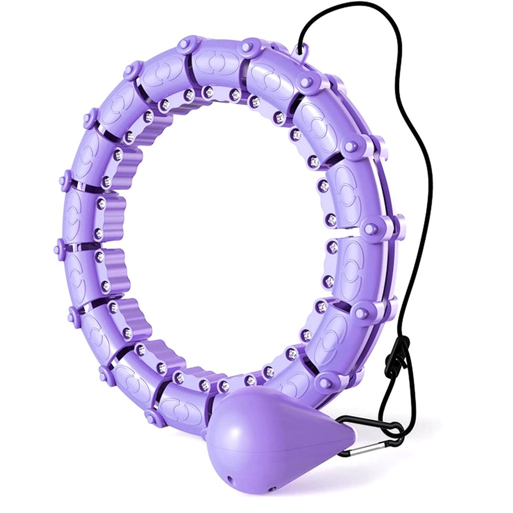 24 Knots Plus Size Weighted Hoop Infinity Fitness Weight Loss Detachable Hoops Smart Noiseless Hoop For Women 65Inch Max