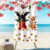 Bing Print Beach Towel, Large Soft Quick Dry Towel for Beach Camping Swimming