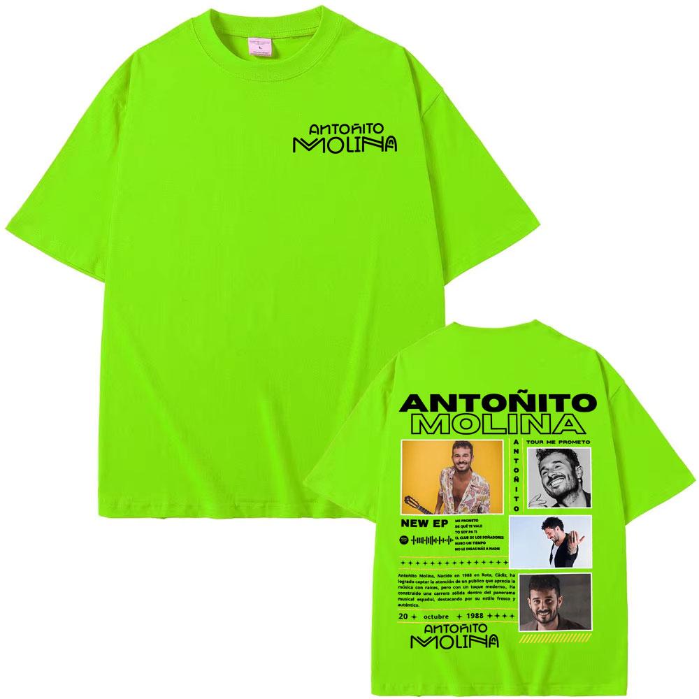 Rapper Antonito Molina Tour 2025 Album T-shirts for Men Harajuku Gothic High Street T Shirt Male Casual Cotton Oversized T-shirt 4XL