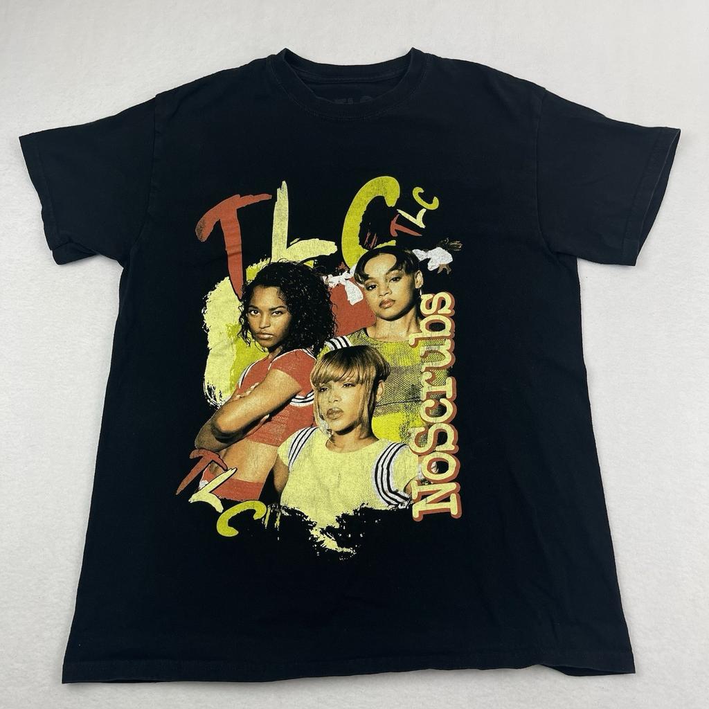 HOT NEW! TLC Band Black Cotton T-Shirt Full Size S-5XL Unisex HS171