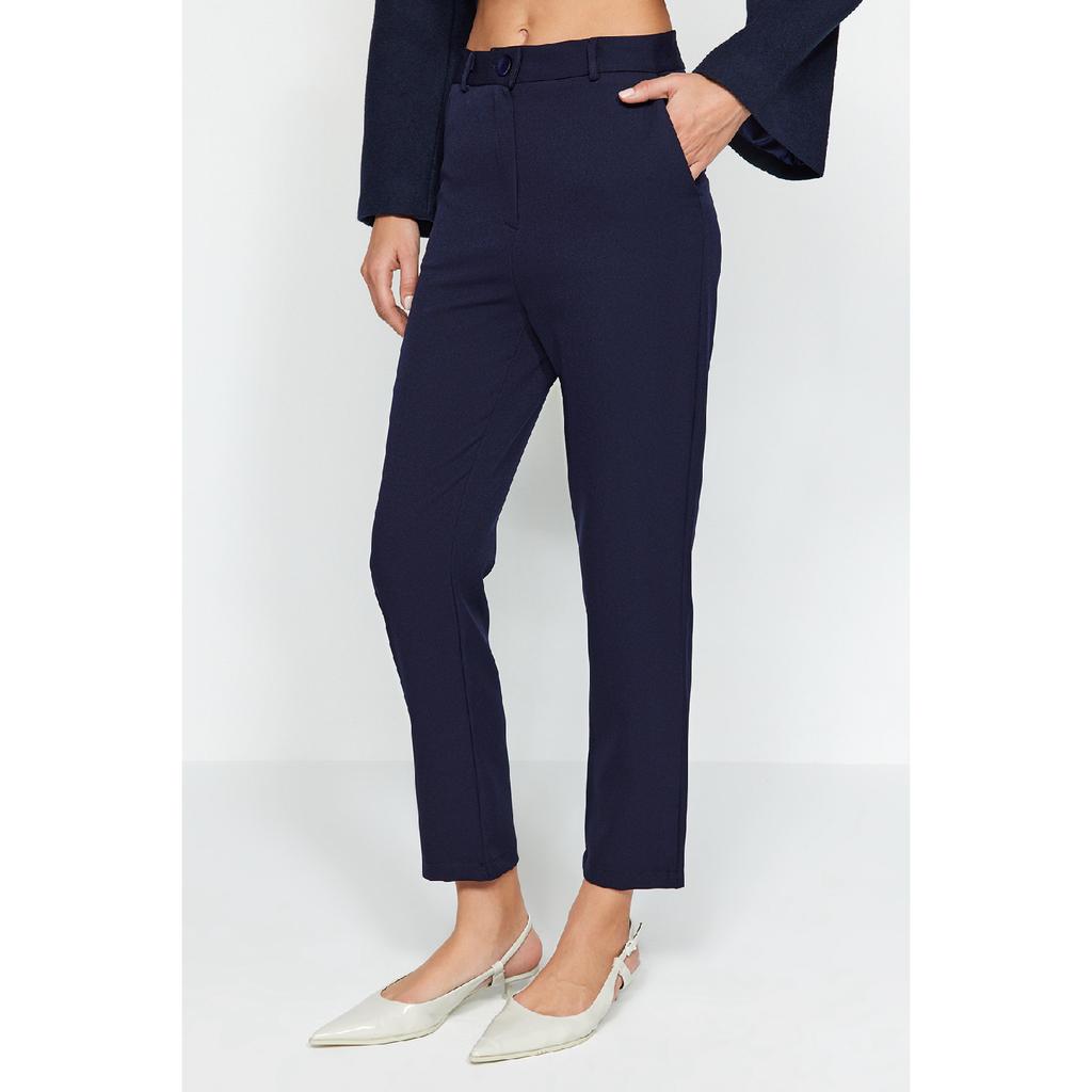 Black Basic Woven Trousers Twoss19st0038