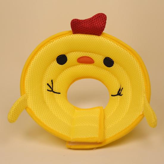 Recovery Cone Cartoon Shape Good Flexibility Adorable Fastener Tape Breathable Mesh Anti-bite Comfortable Pet Recovery Neck Collar Daily Use