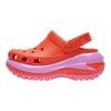 Crocs EVA Round Toe and Foot 7cm Hole Shoes Unisex Orange