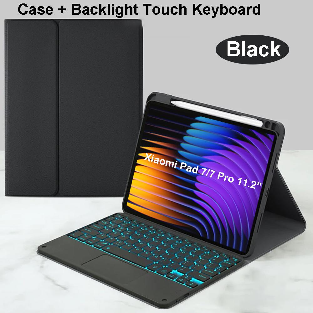 Capa para Pad 7 11,2 polegadas, Capa com teclado Bluetooth para Pad 7 Pro 11,2 polegadas