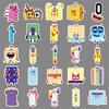 50 Fogli Adesivi Educativi Numberblocks per Telefoni e Borracce